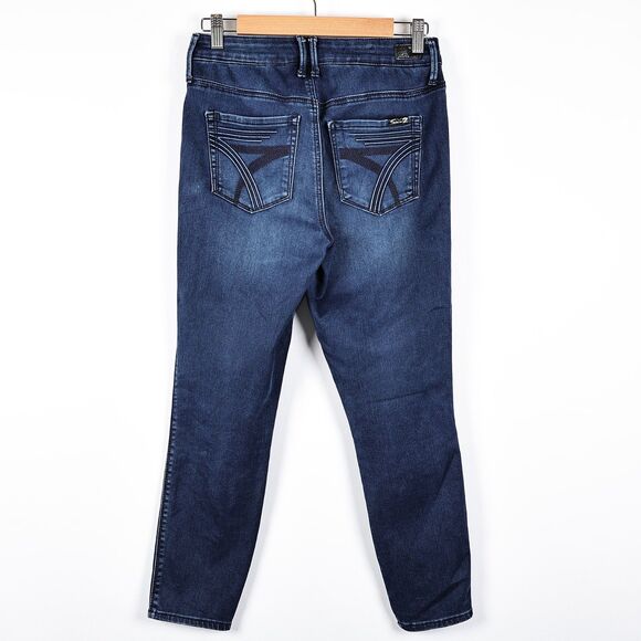 Seven7 Jeans Womens Size 6 Blue Stretch Slim Ankle Cropped Homer Blue Style - Picture 2 of 8